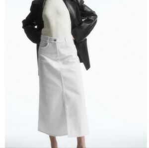 COS White Demin Skirt